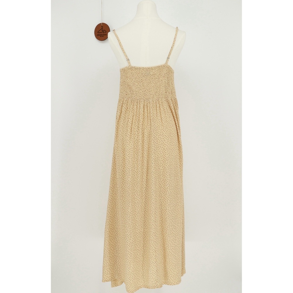 Faithfull the Brand Mirador Midi Dress Rossi Print Size 10 Polkadot Lace Up - Picture 3 of 12